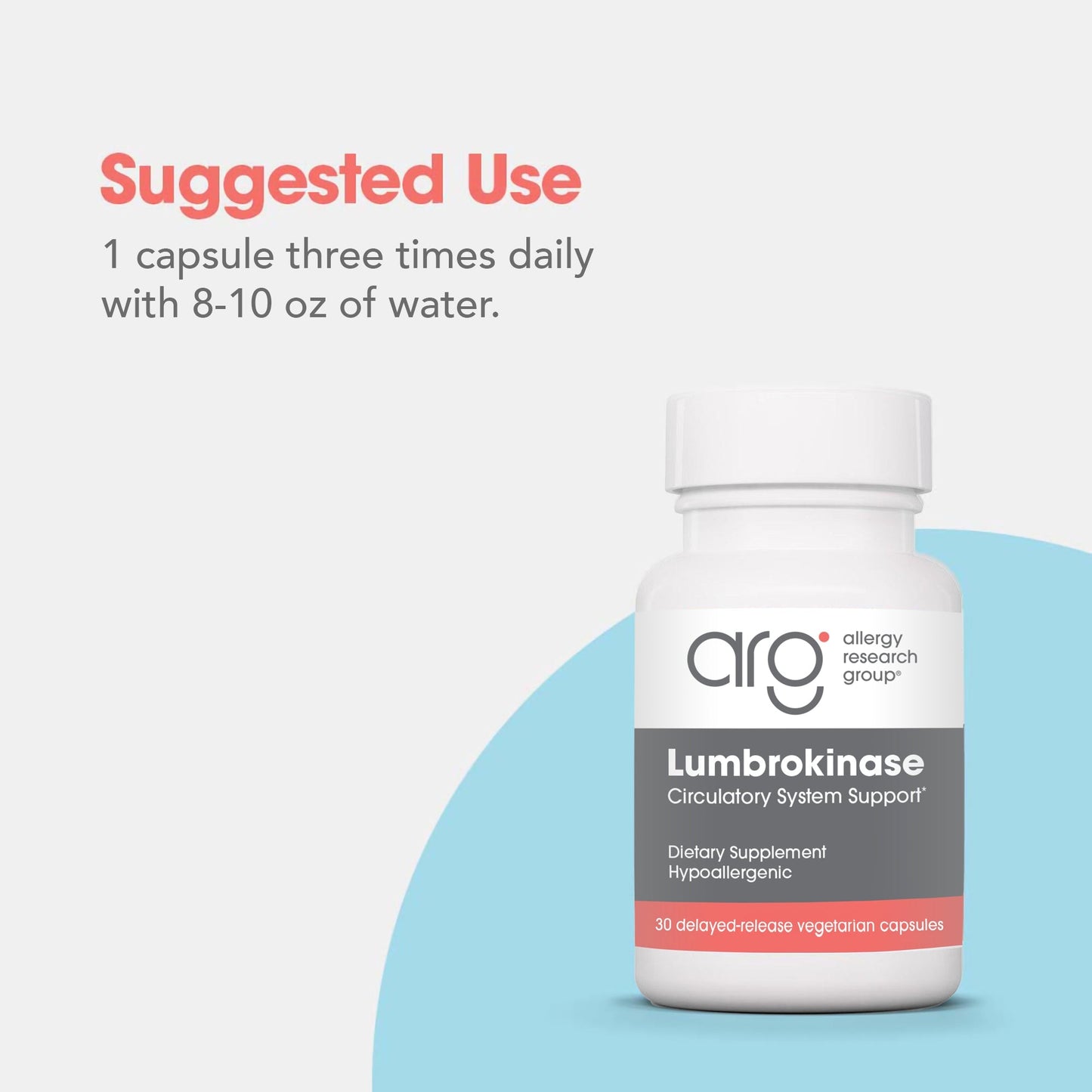 Lumbrokinase Delayed Release – Proteolytic Enzyme Supplement