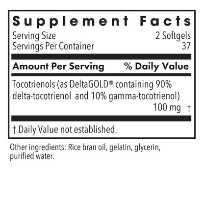Delta-Fraction Tocotrienols 50 mg – Enhanced Antioxidant Support