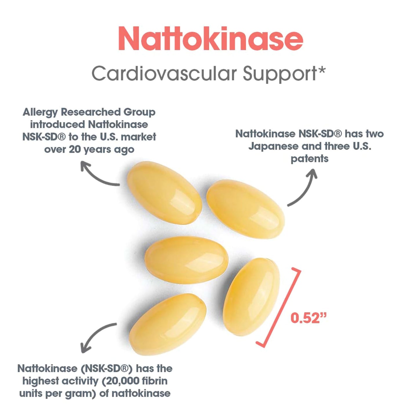 Nattokinase 100 mg NSK-SD® – Heart Health Support