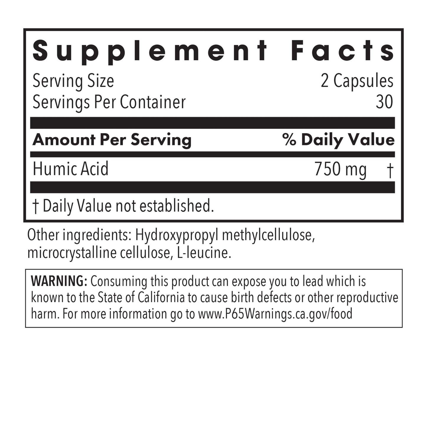 Humic Acid Supplement – Membrane-Active Formula for Health Support