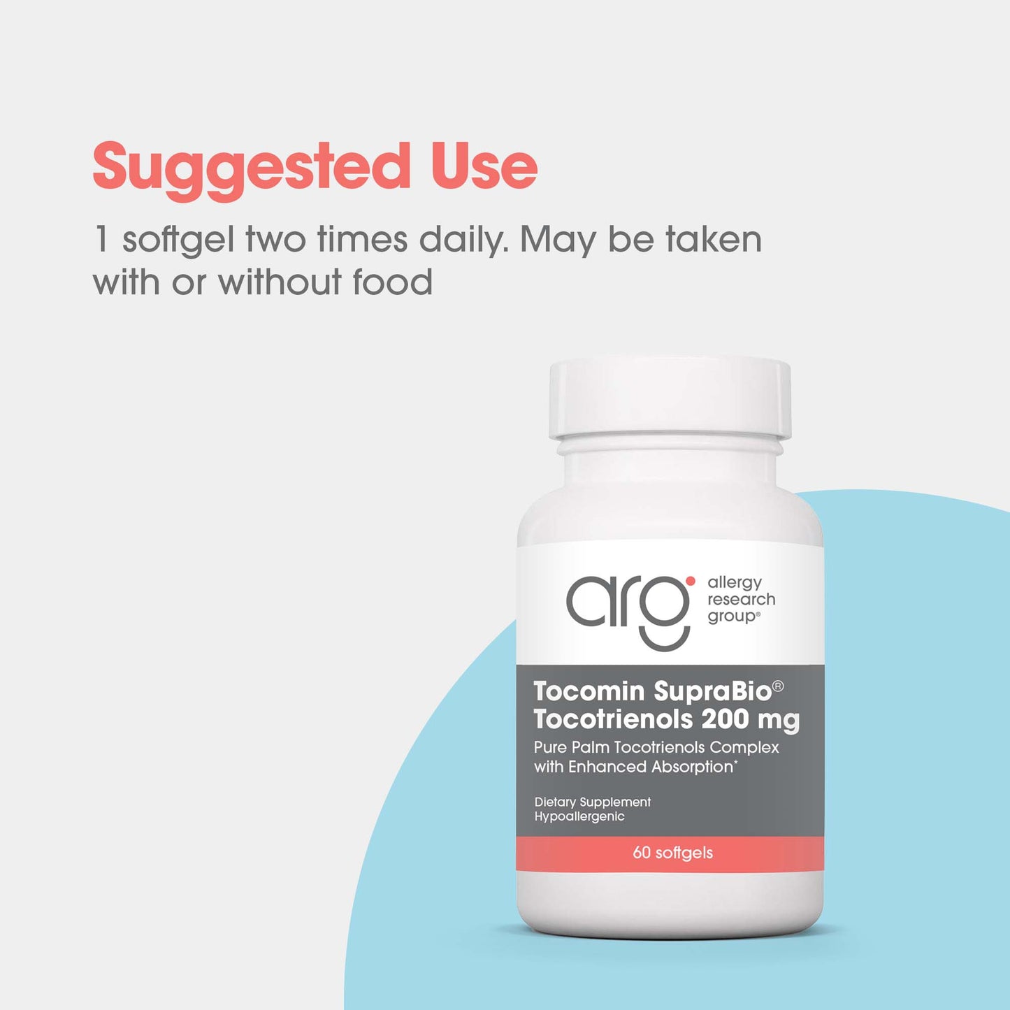 Tocomin SupraBio® Tocotrienols 200 mg – Natural Mixed Tocotrienols for Superior Absorption