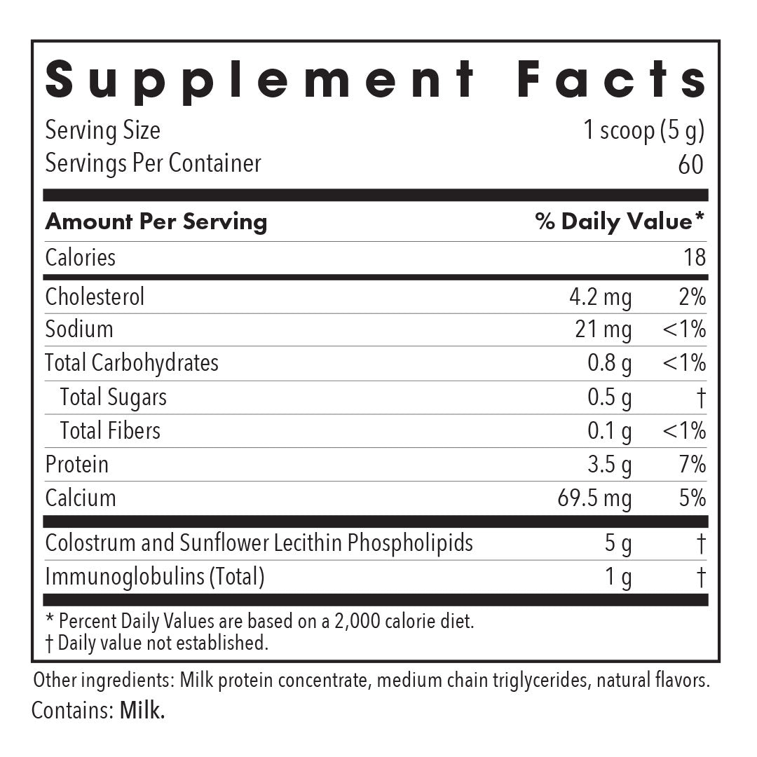 Phospholipid Colostrum – Enhanced Absorption Support
