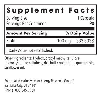 HiBiotin® – High-Dose Biotin for Myelin Synthesis & More