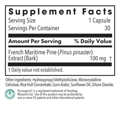 Pycnogenol® – French Maritime Pine Bark Extract Supplement