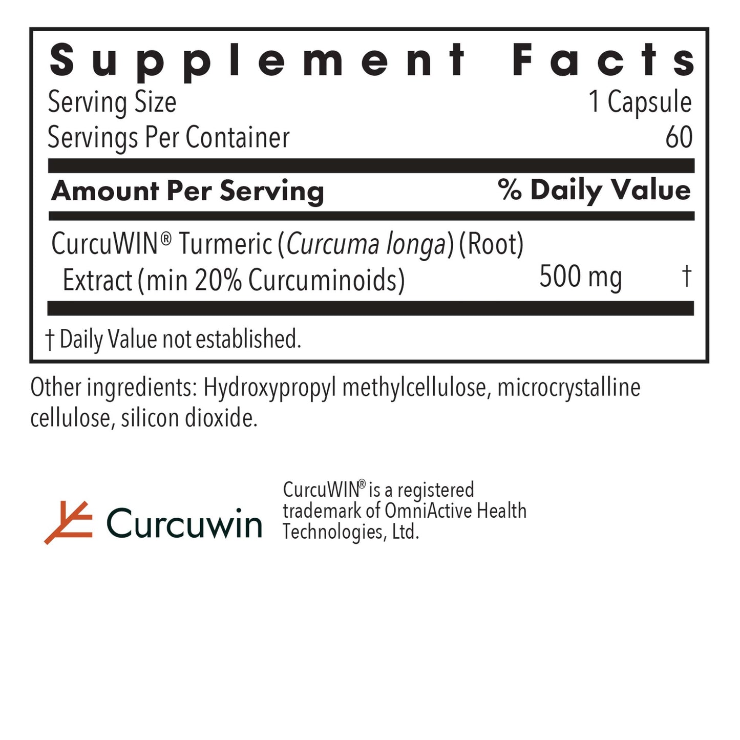 CurcuWIN® 500 – Advanced Curcumin Supplement for Enhanced Absorption