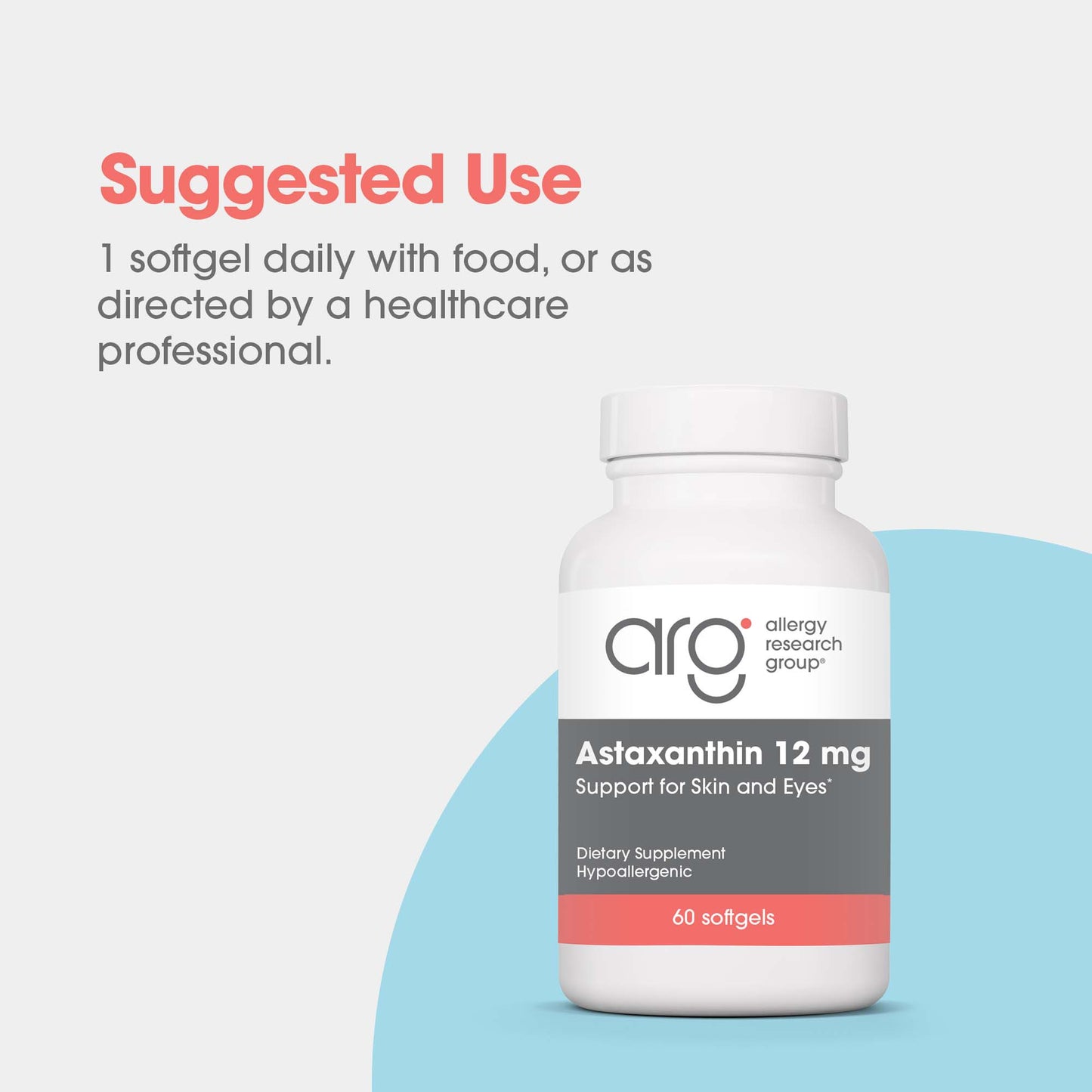 Astaxanthin 12 mg – Potent Antioxidant for Brain, Eye, and Heart Health