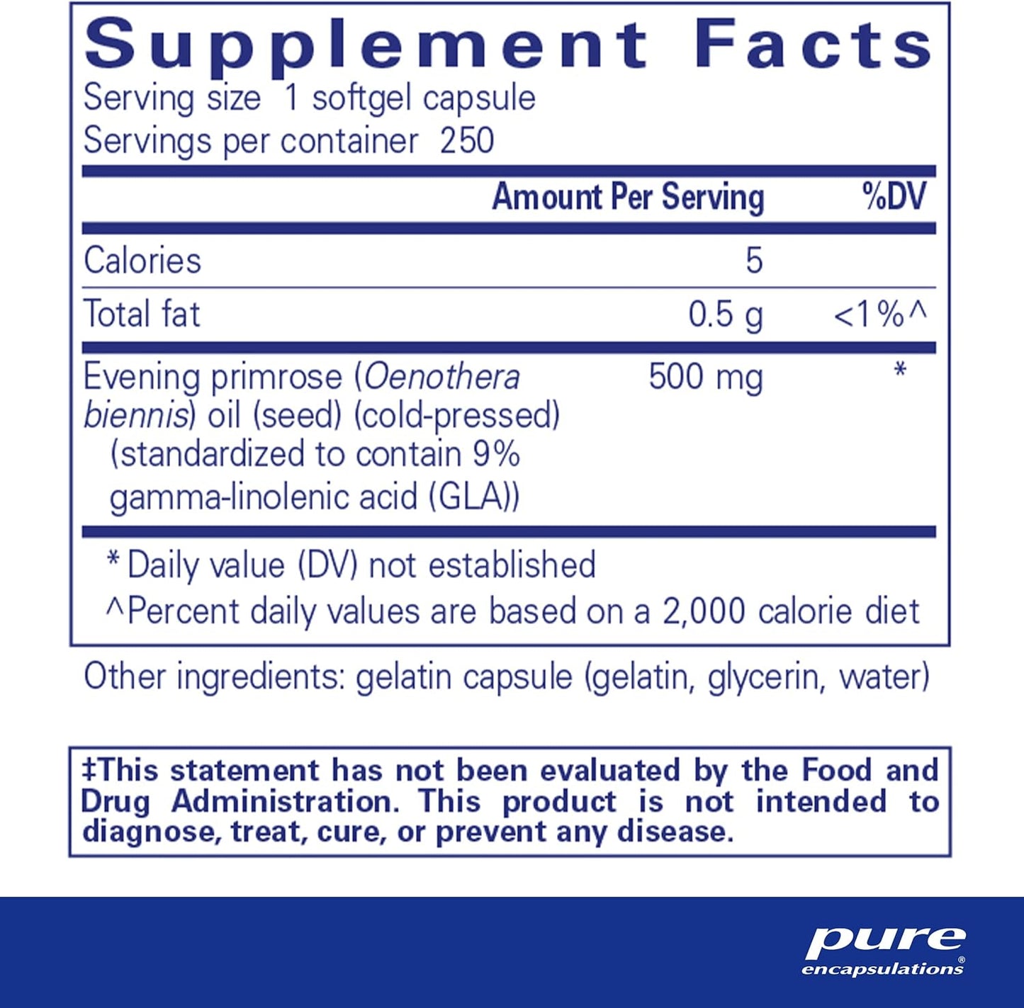 E.P.O. (Evening Primrose Oil) – Skin & Hormone Support