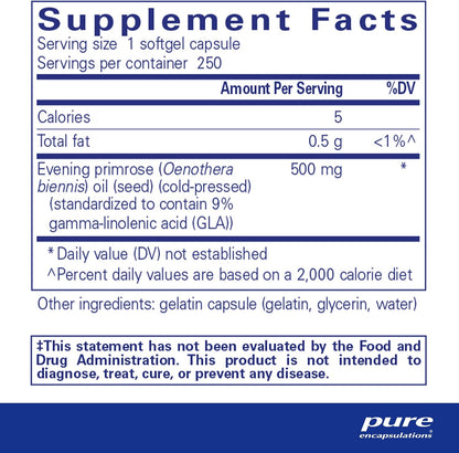 E.P.O. (Evening Primrose Oil) – Skin & Hormone Support