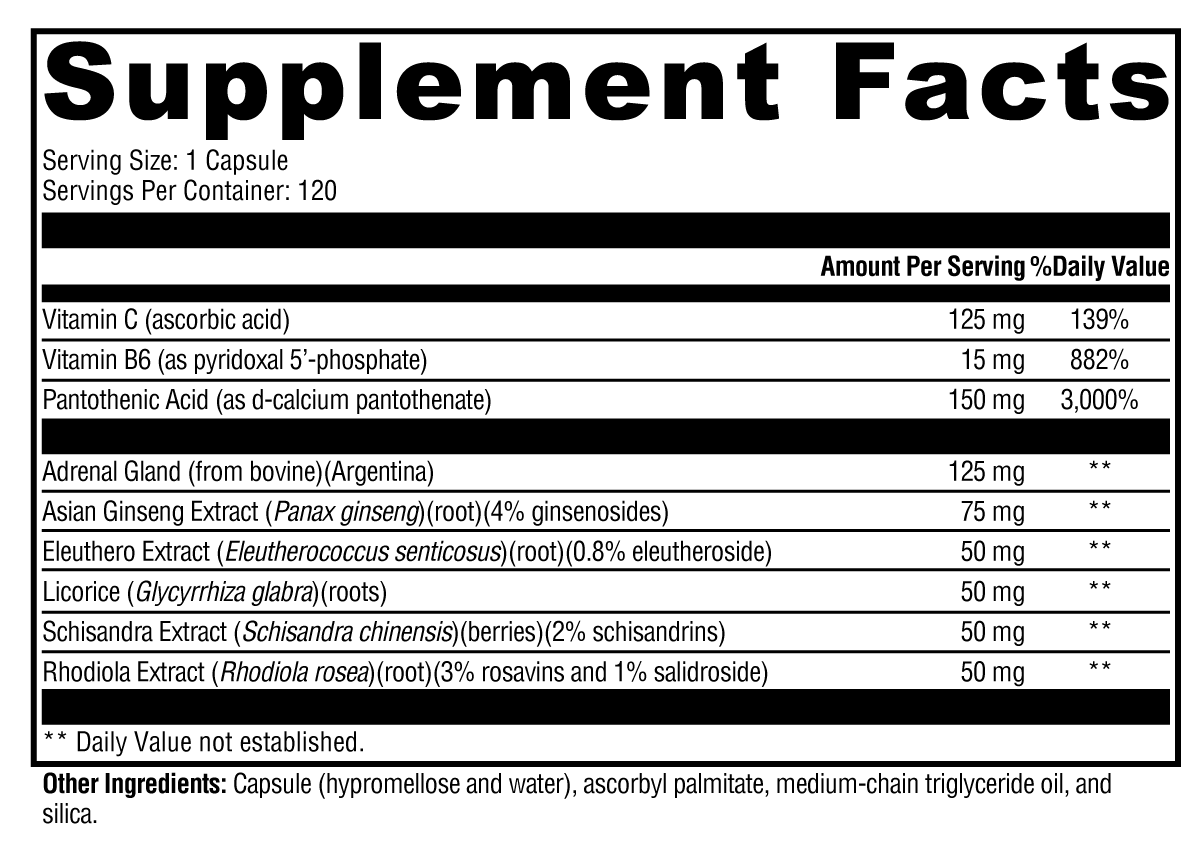 Adrenaliv® – Adaptogenic and Glandular Support for Energy, Stamina, and Stress Response