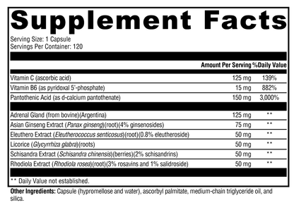 Adrenaliv® – Adaptogenic and Glandular Support for Energy, Stamina, and Stress Response