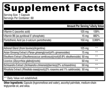 Adrenaliv® – Adaptogenic and Glandular Support for Energy, Stamina, and Stress Response