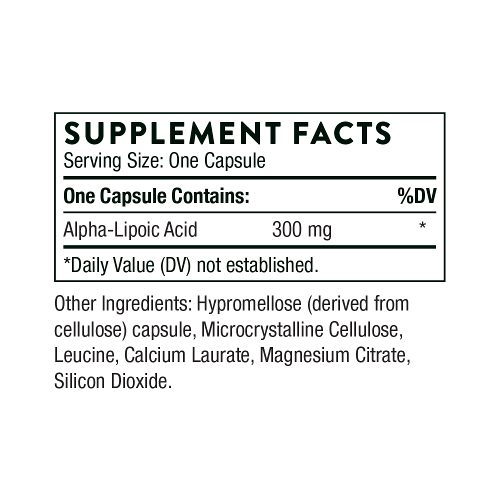 Alpha-Lipoic Acid - Antioxidant Protection & Metabolic Support