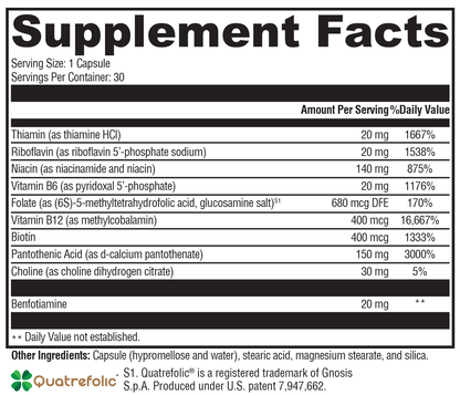 B Activ® – Complete Activated B-Complex for Energy, Stress, and Nervous System Support