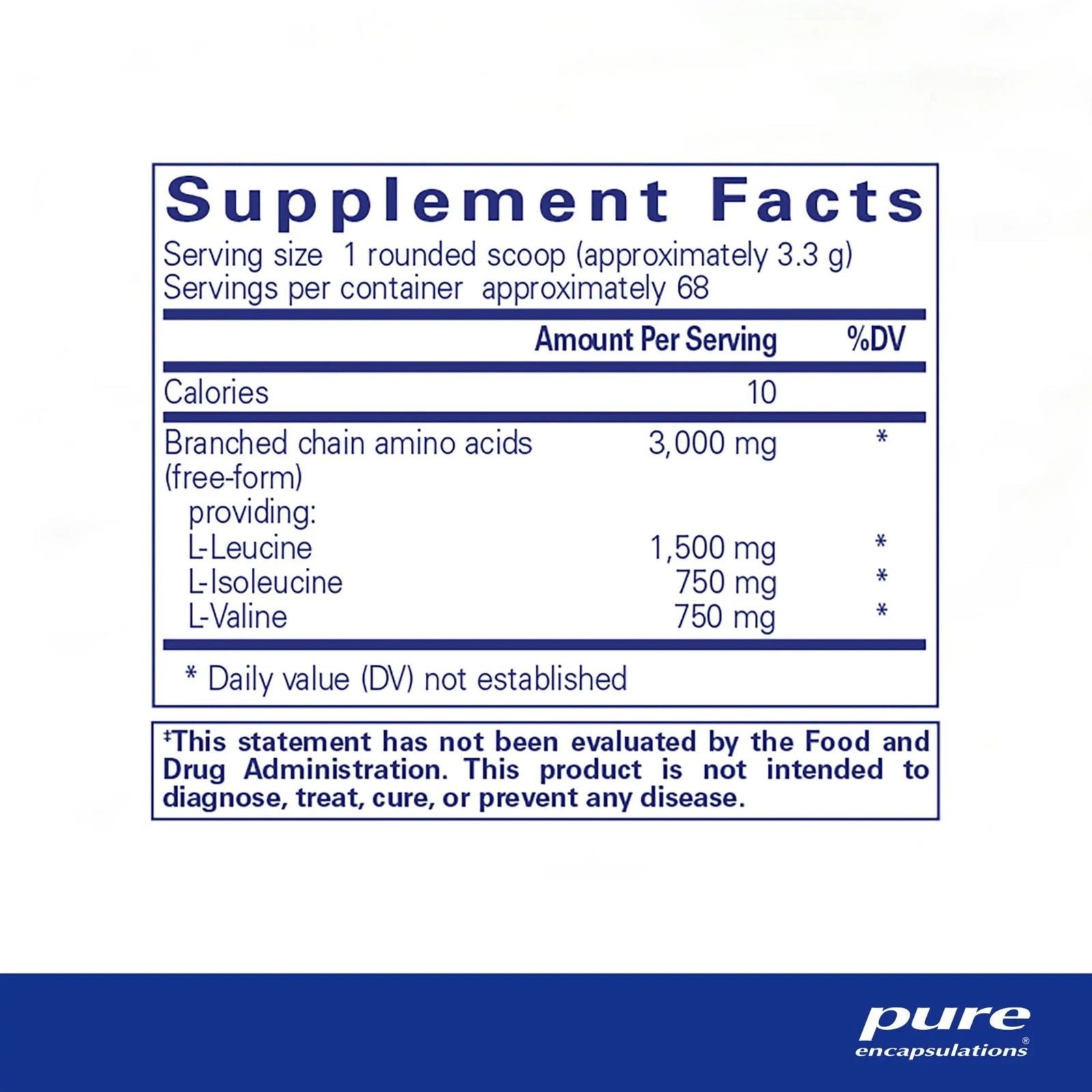 BCAA Powder 227 g - ROCK RIDGE PHARMACY