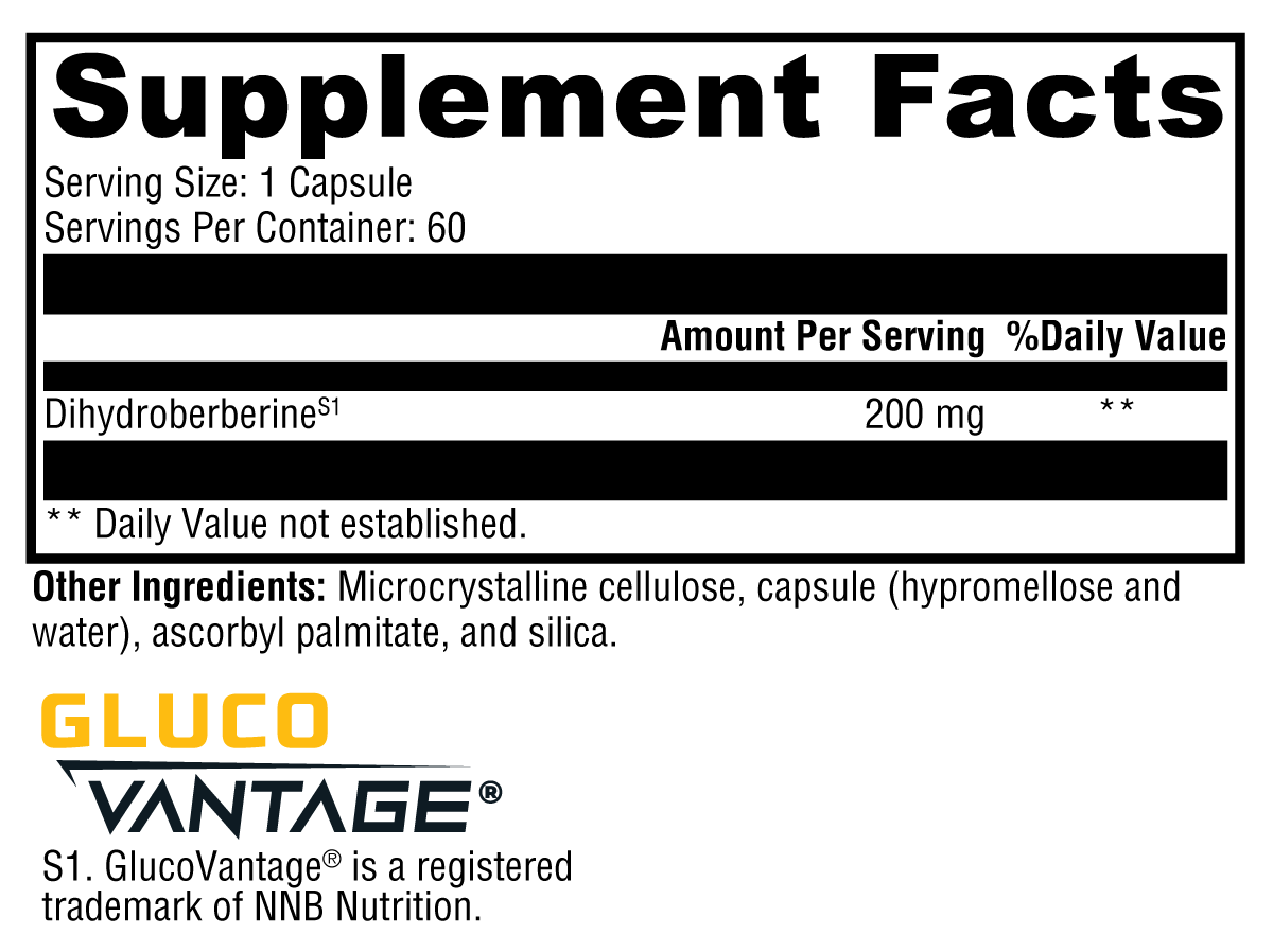 Berberine ES-5 – Highly Bioavailable Dihydroberberine for Blood Glucose Support