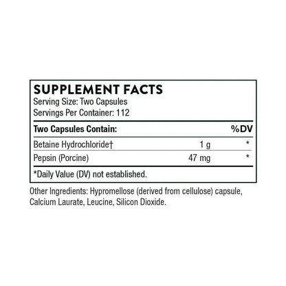 Betaine HCL& Pepsin - ROCK RIDGE PHARMACY