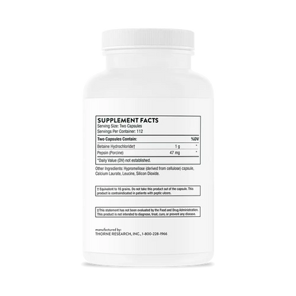 Betaine HCL& Pepsin - ROCK RIDGE PHARMACY