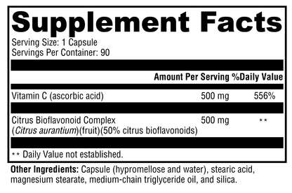 Bio C 1:1™ – High-Potency Vitamin C and Bioflavonoid Complex for Immune and Antioxidant Support
