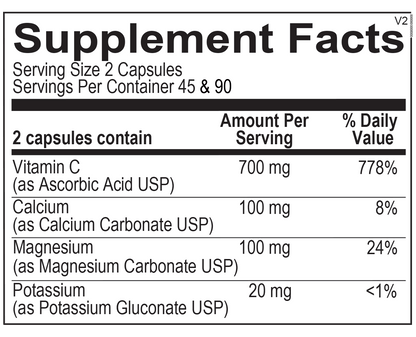 Buffered C Capsules - Melcon's Pharmacy