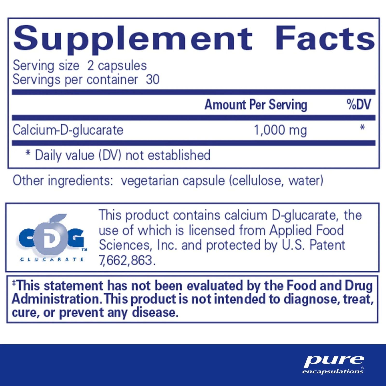 Calcium D-Glucarate Supplement
