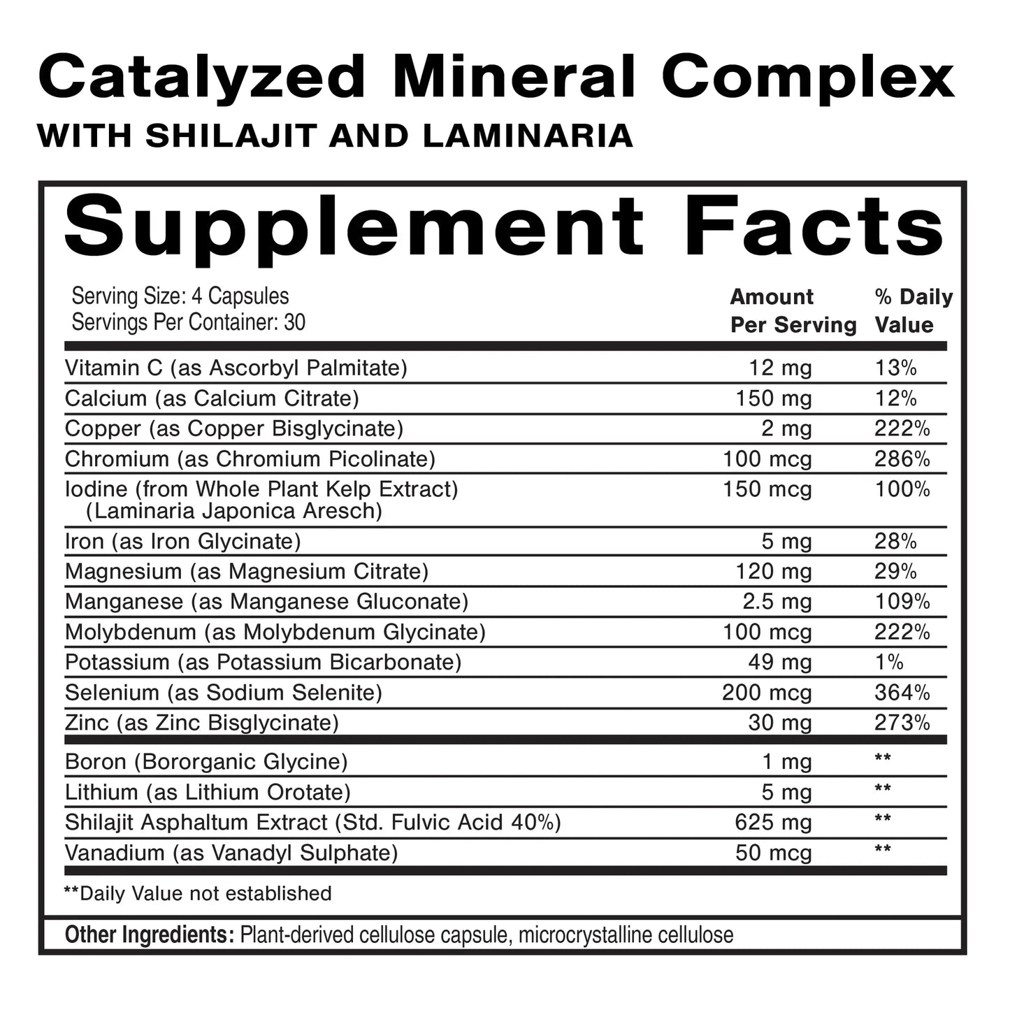 Dr. Shade's Catalyzed Mineral Complex with Shilajit and Laminaria
