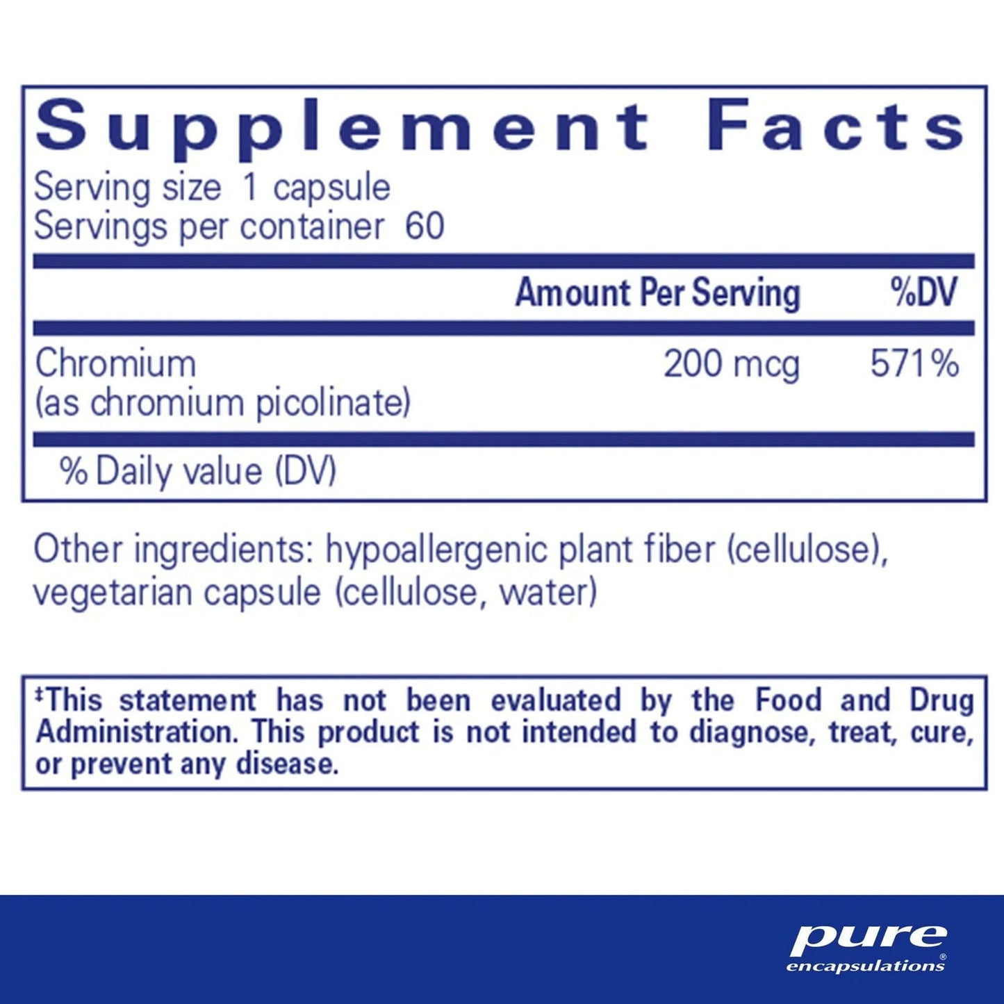 Chromium Picolinate 200mcg