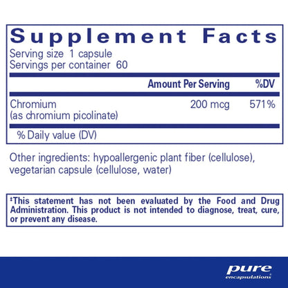 Chromium Picolinate 200mcg