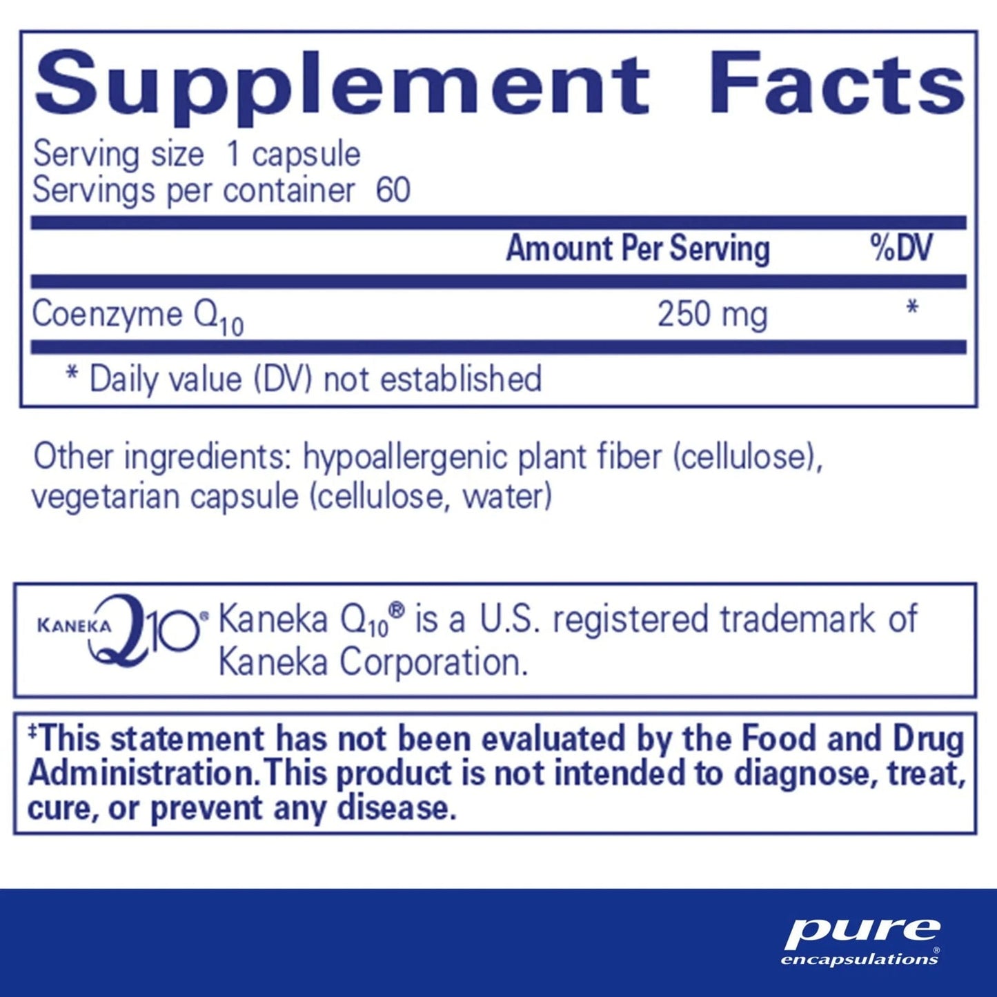 CoQ10 - 250 Mg. 60's - ROCK RIDGE PHARMACY