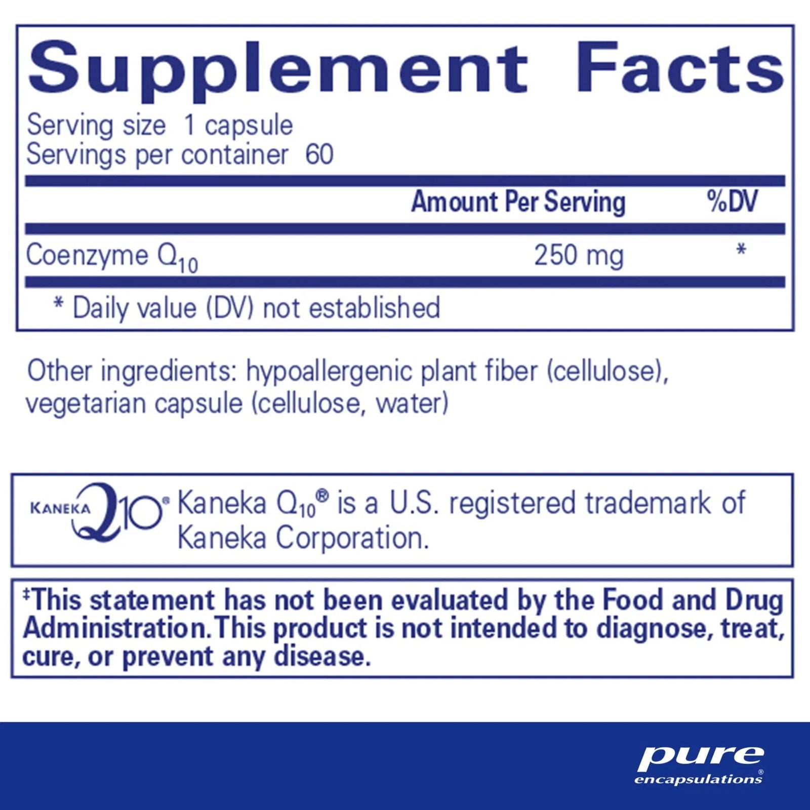 CoQ10 - 250 Mg. 60's - ROCK RIDGE PHARMACY