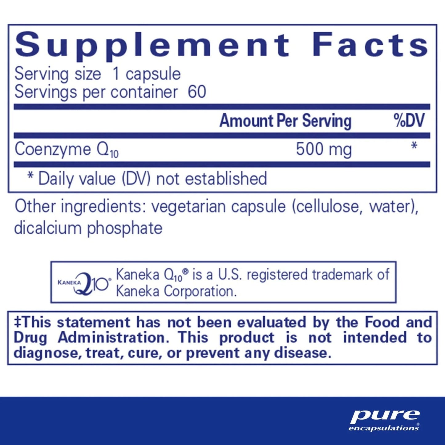 CoQ10 - 500 Mg - ROCK RIDGE PHARMACY