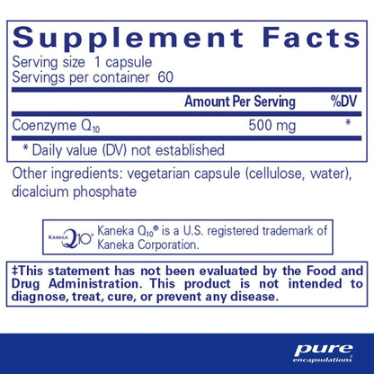 CoQ10 - 500 Mg - ROCK RIDGE PHARMACY
