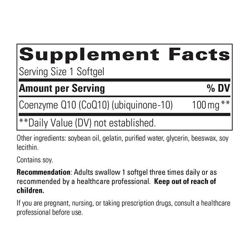CoQ10 (100 Mg) - Melcon's Pharmacy
