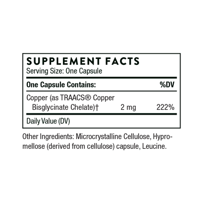 Copper Bisglycinate - ROCK RIDGE PHARMACY