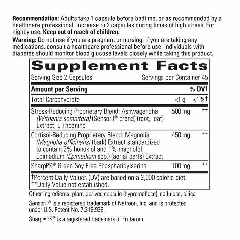 Cortisol Manager Allergen Free - Melcon's Pharmacy