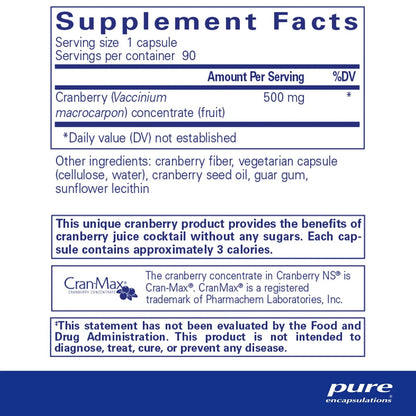 Cranberry NS Supplement