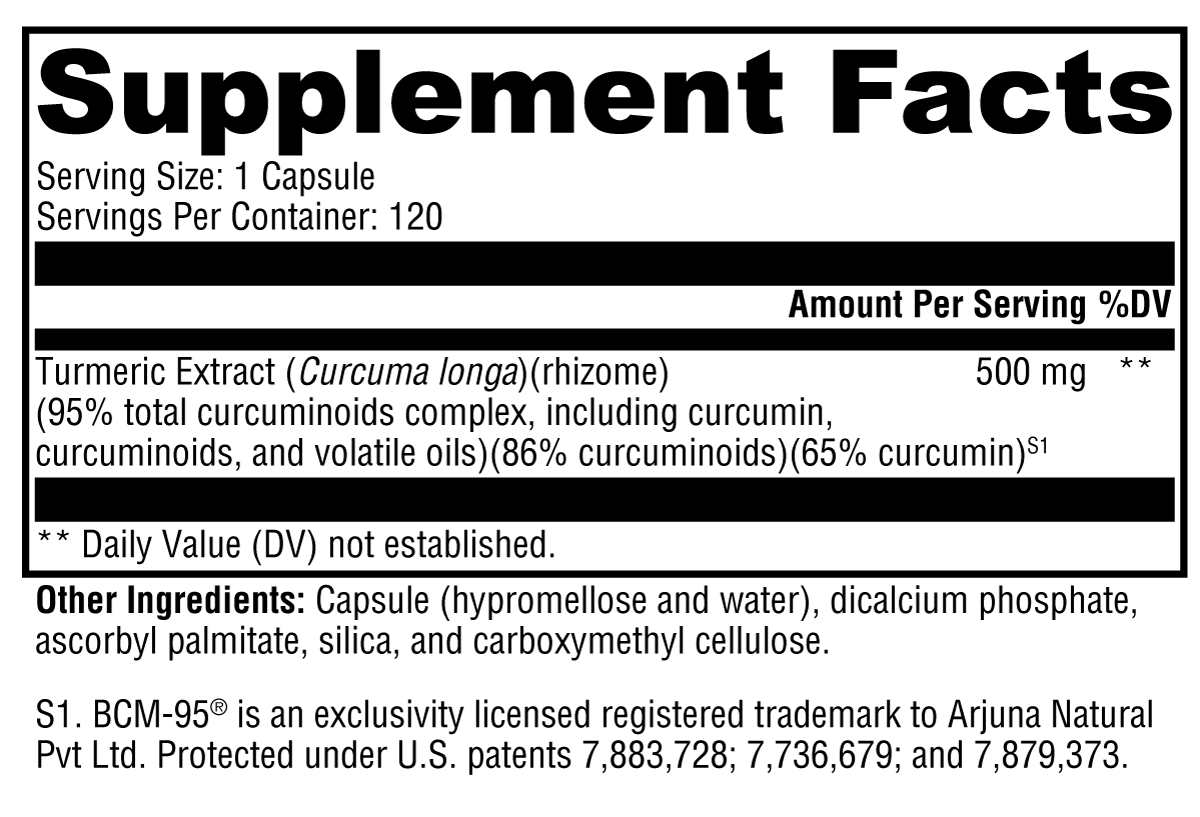 CurcuPlex-95™ – Advanced Turmeric Extract for Inflammation, Joint, and Cellular Support