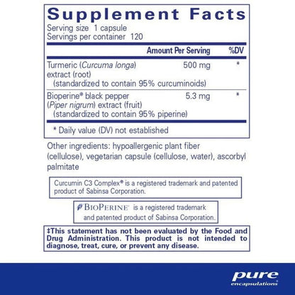 Curcumin 500 with Bioperine® - ROCK RIDGE PHARMACY