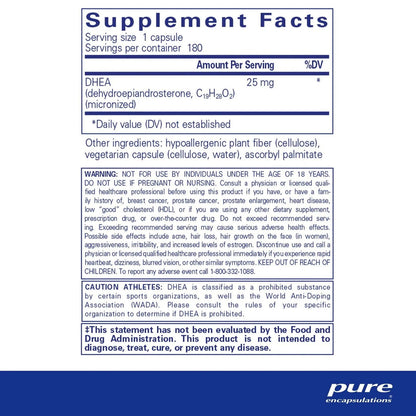 DHEA 25 mg - ROCK RIDGE PHARMACY
