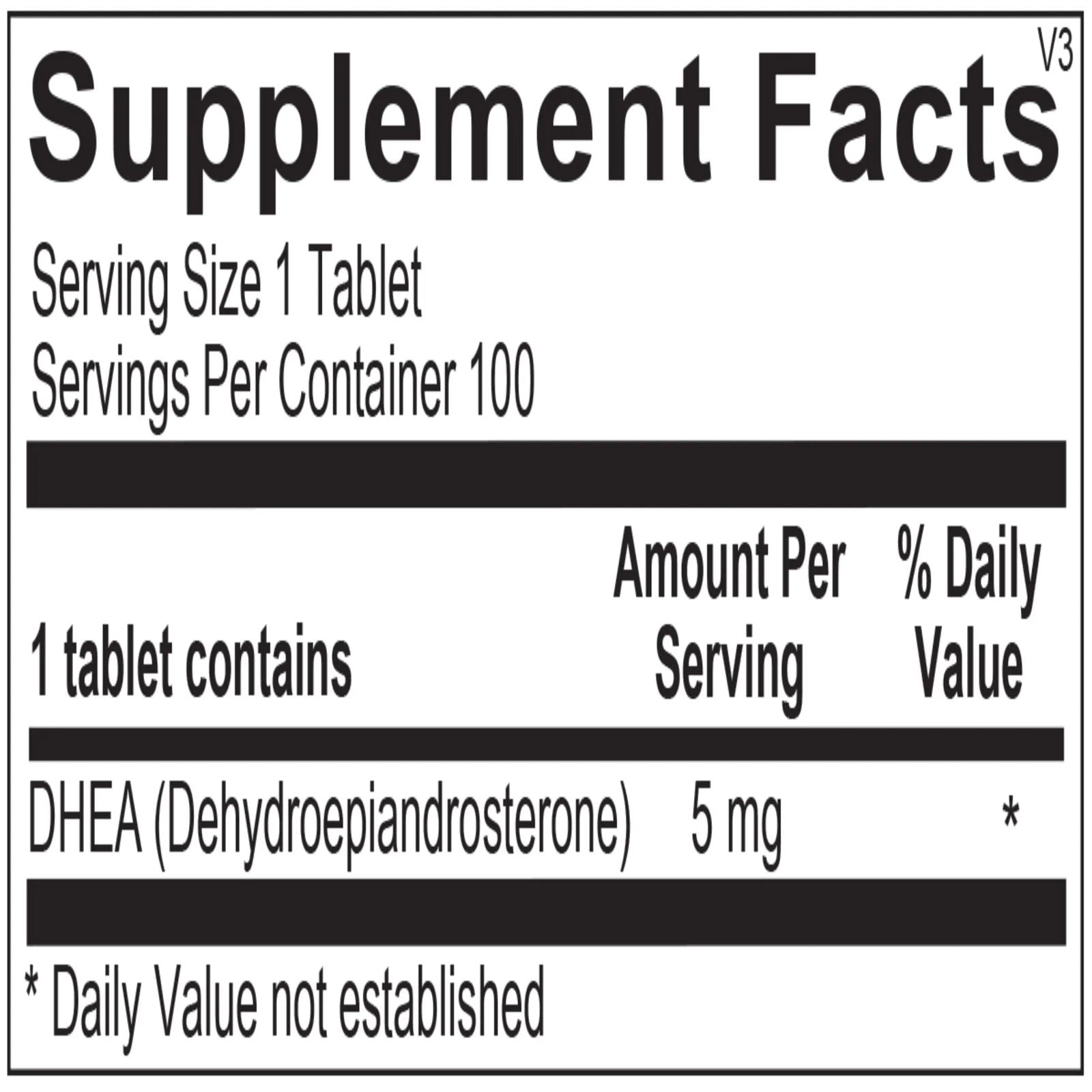 DHEA 5mg - Melcon's Pharmacy