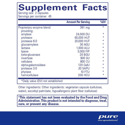 Digestive Enzymes Ultra - ROCK RIDGE PHARMACY