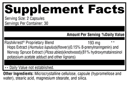 FlashArrest® – Menopausal Symptom Relief, Hormone Balance, and Tissue Health Support