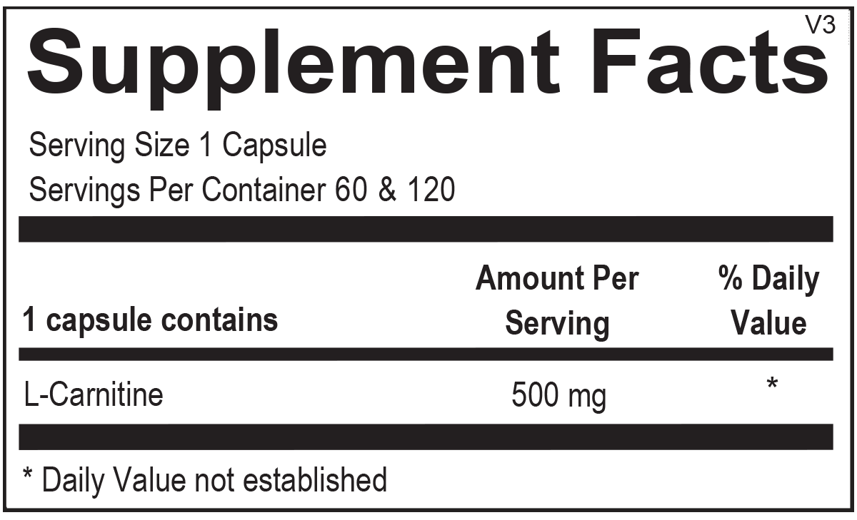 L-Carnitine - Melcon's Pharmacy
