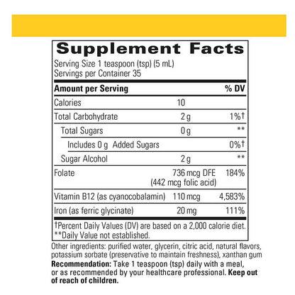 Liquid Iron Apple Cinnamon Flavor - ROCK RIDGE PHARMACY