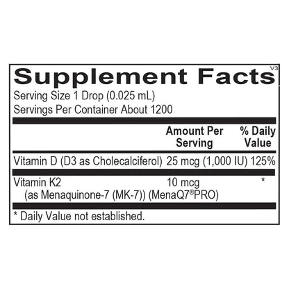 Liquid Vitamin D3 with K2 - Melcon's Pharmacy