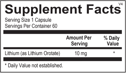 Lithium Orotate - Melcon's Pharmacy
