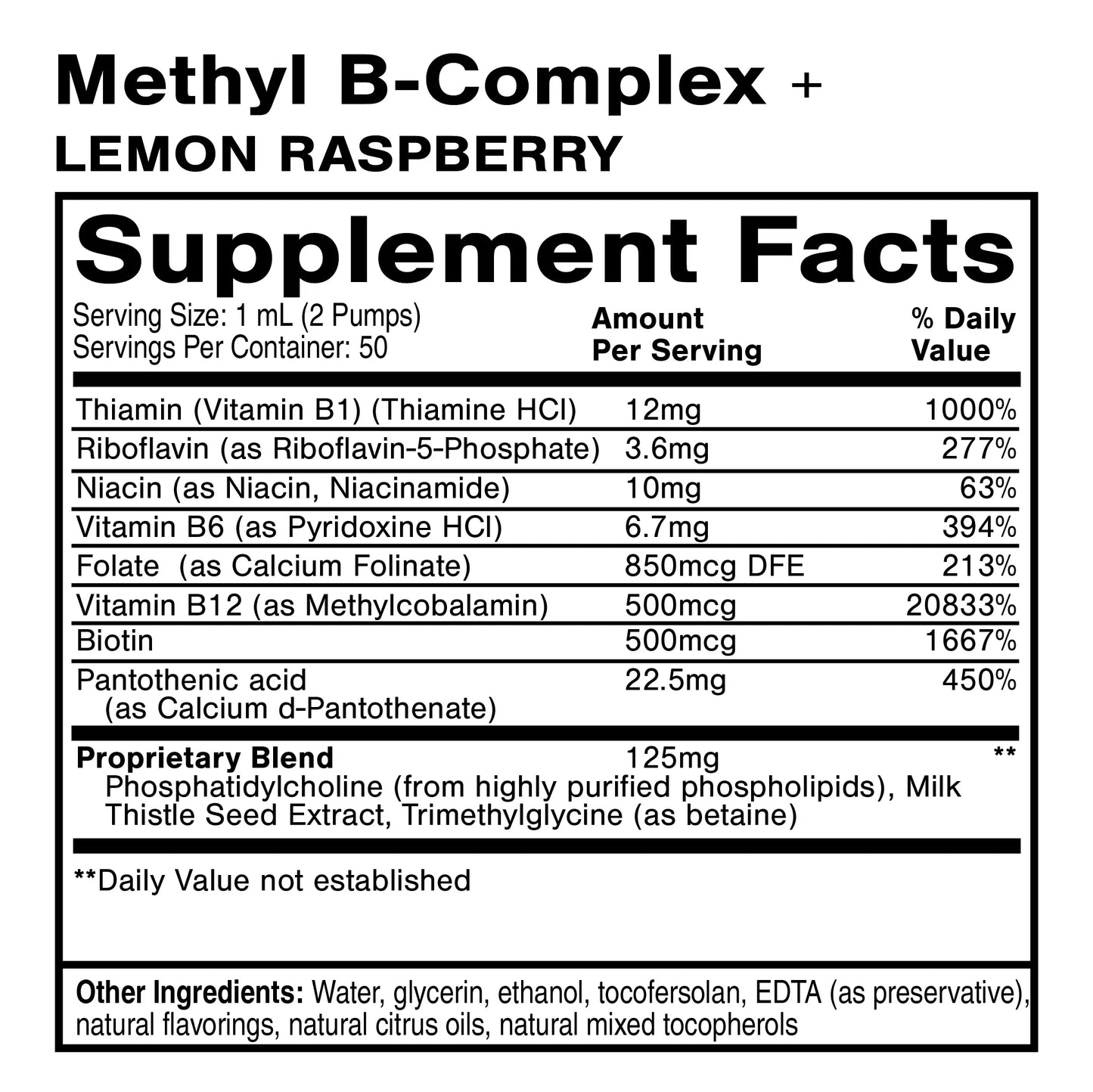 Methyl B-Complex + Lemon Raspberry