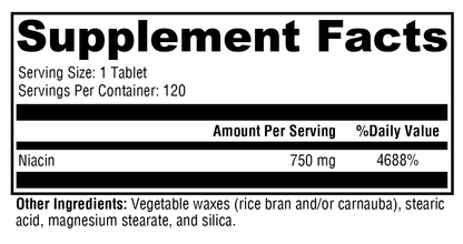 NiaVasc™ 750 – Advanced Sustained-Release Niacin for Cardiovascular Health