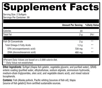 OmegaPure 600 EC™ – Premium Fish Oil for Heart, Brain, Joint, and Metabolic Support