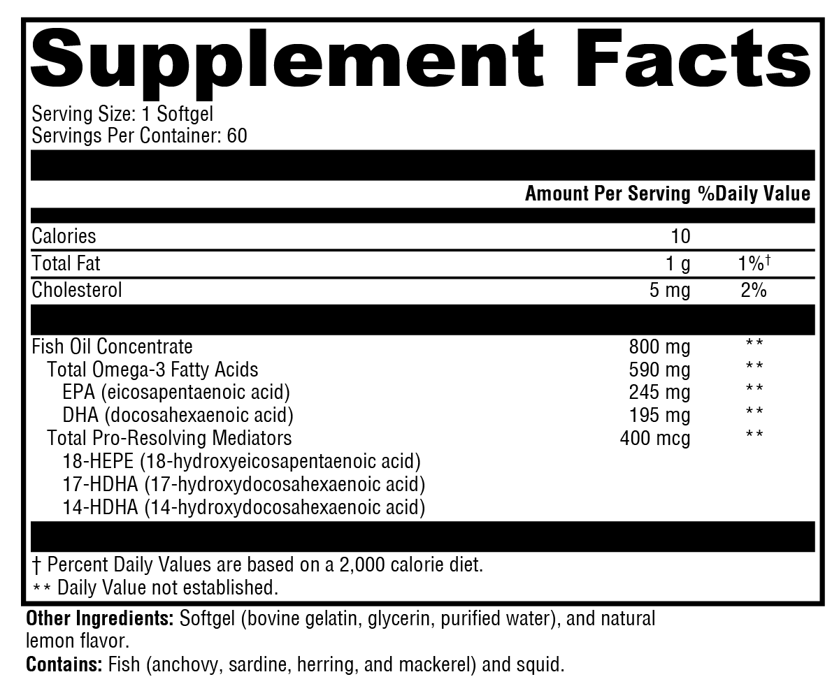 OmegaPure PRM – Advanced Fish Oil for Immune Resolution and Inflammatory Balance