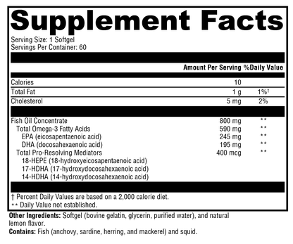 OmegaPure PRM – Advanced Fish Oil for Immune Resolution and Inflammatory Balance